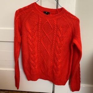 Orange Red Sweater